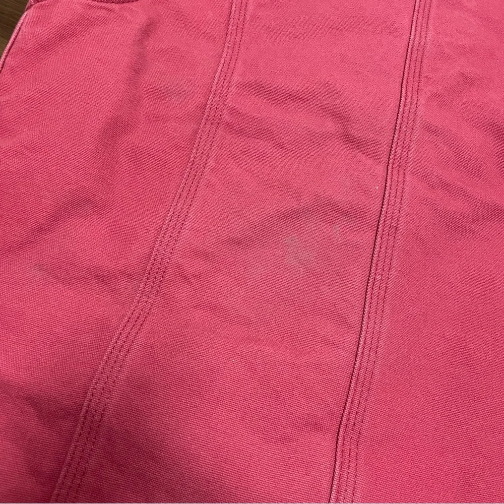 Carhartt Sherpa Lined Duck Canvas Mock Neck Vest Jacket Sz Med Crab Apple WV001 - Picture 12 of 12